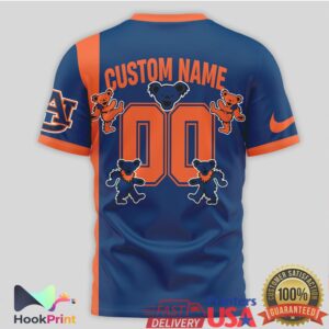 Auburn Tigers NCAA Basketball Champions 2026 Grateful Dead Dancing Bears Custom Name Fans T Shirt