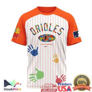 Baltimore Orioles Autism Awareness Bird Logo Baseball T Shirt Baltimore Orioles Autism Awareness Bird Logo Baseball T Shirt