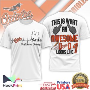 Baltimore Orioles MLB This Is What An Awesome Dad Looks Like T Shirt