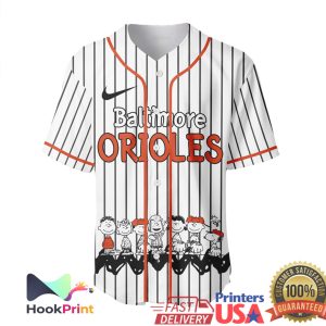 Baltimore Orioles Peanuts Snoopy Gang Playball All Star Baseball Jersey