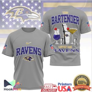 Baltimore Ravens Bartender This Bartender Loves The Ravens T Shirt Baltimore Ravens Bartender This Bartender Loves The Ravens T Shirt