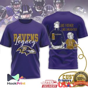 Baltimore Ravens Legacy Like Father Like Son Daughter Gameday T Shirt