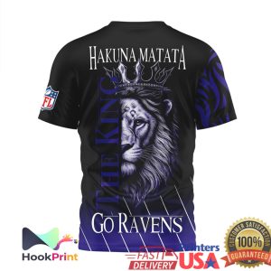 Baltimore Ravens Lion Hakuna Matata “Go Ravens” 3D T Shirt
