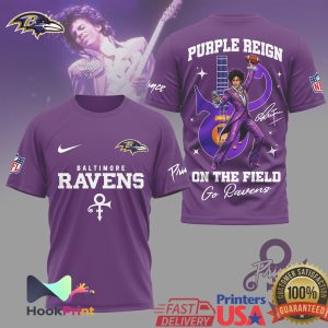 Baltimore Ravens Prince Purple Reign On The Field T Shirt