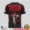 Washington Commanders x Rush Band 2112 Starman Black 3D T Shirt Washington Commanders x Rush Band 2112 Starman Black 3D T Shirt