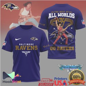 Baltimore Ravens x Van Halen Best Of All Worlds T Shirt