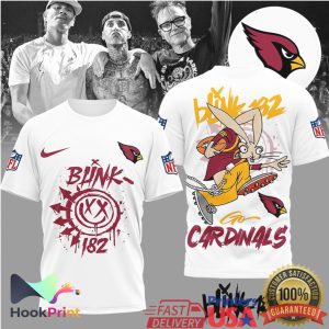 Blink 182 x Arizona Cardinals NFL Mashup Graphic T Shirt