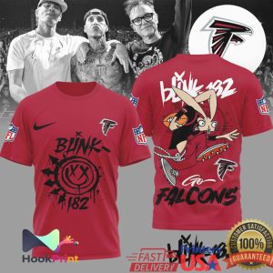 Blink 182 x Atlanta Falcons NFL Mashup Graphic T Shirt