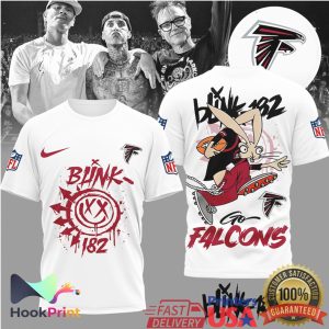 Blink 182 x Atlanta Falcons NFL Mashup Graphic T Shirt