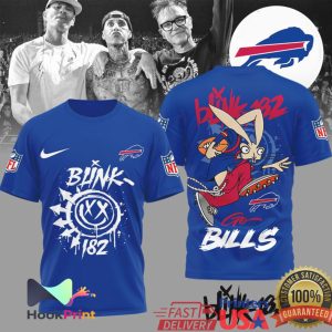 Blink 182 x Buffalo Bills Mashup Punk Rock NFL Fan T Shirt