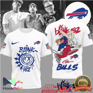 Blink 182 x Buffalo Bills Mashup Punk Rock NFL Fan T Shirt