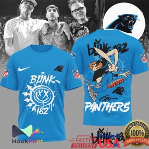 Blink 182 x Carolina Panthers Mashup Punk Rock NFL Fan T Shirt
