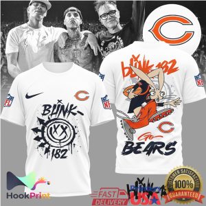 Blink 182 x Chicago Bears NFL Mashup Graphic T Shirt