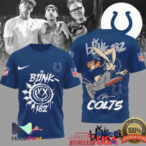 Blink 182 x Indianapolis Colts Mashup Punk Rock NFL Fan T Shirt