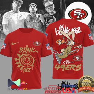 Blink 182 x San Francisco 49ers NFL Mashup Graphic T Shirt