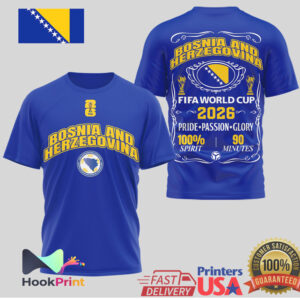 Bosnia and Herzegovina FIFA rld Cup 2026 Pride Passion Glory Soccer T Shirt Bosnia and Herzegovina FIFA rld Cup 2026 Pride Passion Glory Soccer T Shirt