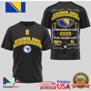 Bosnia and Herzegovina FIFA rld Cup 2026 Pride Passion Glory Soccer T Shirt