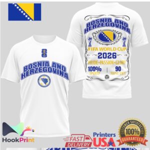 Bosnia and Herzegovina FIFA rld Cup 2026 Pride Passion Glory Soccer T Shirt
