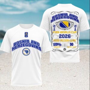 Bosnia and Herzegovina World Cup 2026 National Pride T Shirt Bosnia and Herzegovina World Cup 2026 National Pride T Shirt