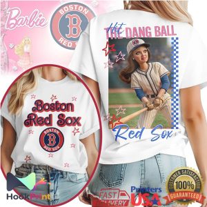 Boston Red Sox “Hit The Dang Ball” Doll Character Baseball Fan T Shirt