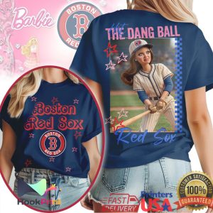Boston Red Sox “Hit The Dang Ball” Doll Character Baseball Fan T Shirt