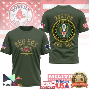 Boston Red Sox Military Appreciation Night US Army Olive T Shirt Boston Red Sox Military Appreciation Night US Army Olive T Shirt