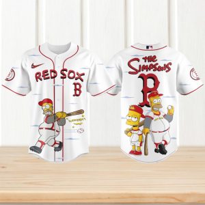 Boston Red Sox The Simpsons Homer & Bart Wonderbat Jersey