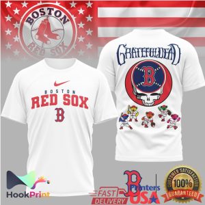 Boston Red Sox x Grateful Dead Dancing Bears MLB T Shirt