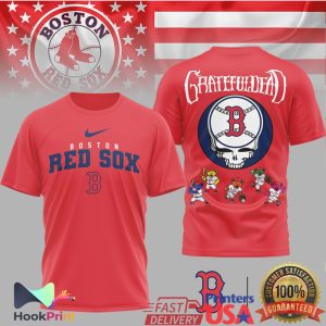 Boston Red Sox x Grateful Dead Dancing Bears MLB T Shirt