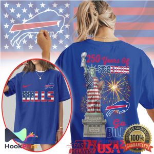 Buffalo Bills 250 Years Of Freedom Statue of Liberty Patriotic NFL T Shirt Buffalo Bills 250 Years Of Freedom Statue of Liberty Patriotic NFL T Shirt