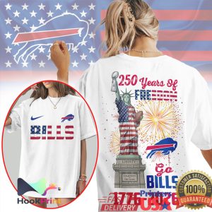 Buffalo Bills 250 Years Of Freedom Statue of Liberty Patriotic NFL T Shirt