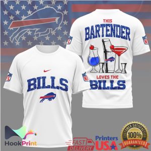 Buffalo Bills Bartender This Bartender Loves The Bills Fan Apparel T Shirt