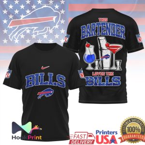 Buffalo Bills Bartender This Bartender Loves The Bills Fan Apparel T Shirt