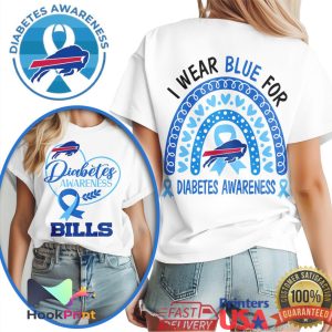 Buffalo Bills Diabetes Awareness I Wear Blue For You Rainbow Shirt Buffalo Bills Diabetes Awareness I Wear Blue For You Rainbow Shirt