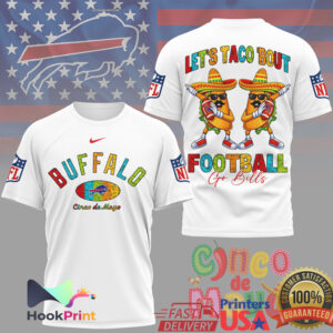 Buffalo Bills Football Cinco De Mayo Let’s Taco Bout Football Go Bills 2026 T Shirt Buffalo Bills Football Cinco De Mayo Let’s Taco Bout Football Go Bills 2026 T Shirt