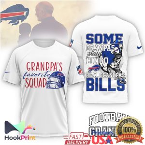 Buffalo Bills Grandpa's Favorite Squad Real Grandpas Watch Bills T Shirt