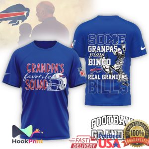 Buffalo Bills Grandpa's Favorite Squad Real Grandpas Watch Bills T Shirt