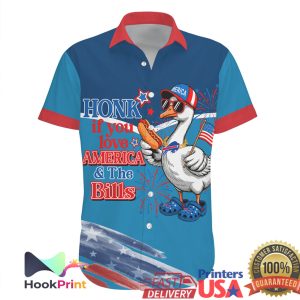 Buffalo Bills Honk If You Love America Goose Hawaiian Jersey