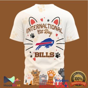 Buffalo Bills International Cat Day Custom Illustrated T Shirt Buffalo Bills International Cat Day Custom Illustrated T Shirt