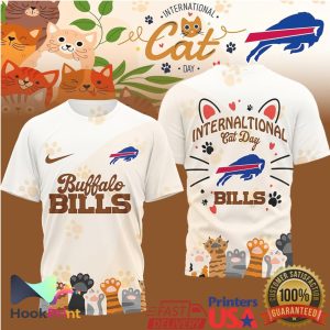 Buffalo Bills International Cat Day Custom Illustrated T Shirt