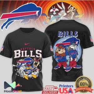 Buffalo Bills Looney Tunes Characters Vintage Style Football Fan T Shirt Buffalo Bills Looney Tunes Characters Vintage Style Football Fan T Shirt