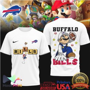 Buffalo Bills Mario Bros Football Mashup T Shirt
