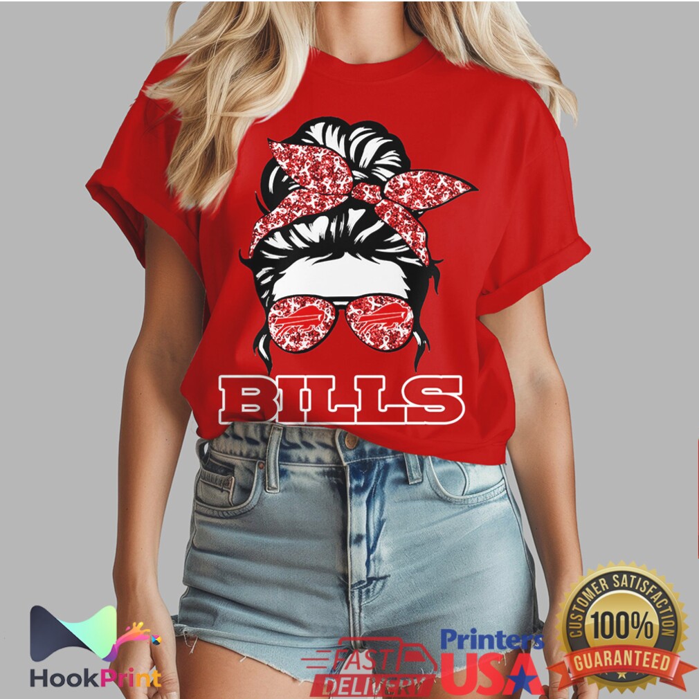 Buffalo Bills Messy Bun Heart Disease Awareness Faith Hope Love T Shirt Buffalo Bills Messy Bun Heart Disease Awareness Faith Hope Love T Shirt