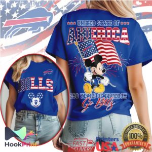 Buffalo Bills Mickey Mouse United State of America Freedom T Shirt