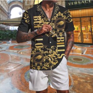 Buffalo Bills NFL Baroque Gold Luxury For T Shirt