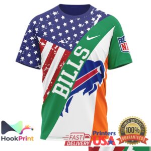 Buffalo Bills NFL Irish America St. Patrick's Day Lucky Clover Football Fans T Shirt