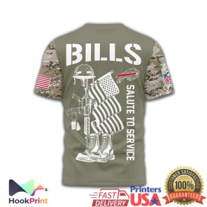 Buffalo Bills U.S. Veteran Salute to Service Military Appreciation T Shirt Buffalo Bills U.S. Veteran Salute to Service Military Appreciation T Shirt