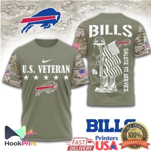 Buffalo Bills U.S. Veteran Salute to Service Military Appreciation T Shirt