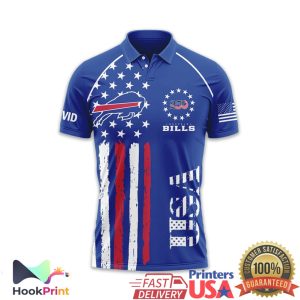Buffalo Bills USA 250th Anniversary 1776 2026 Custom Name Polo Shirt Buffalo Bills USA 250th Anniversary 1776 2026 Custom Name Polo Shirt