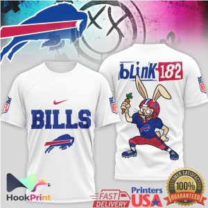 Buffalo Bills x Blink 182 Bunny Mashup NFL Graphic T Shirt